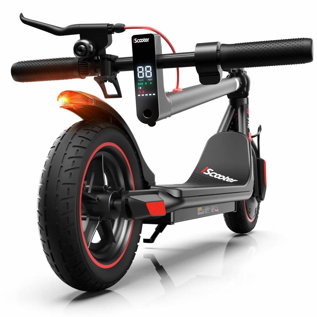 Electric Scooter Foldable iScooter 10" 500W Motor Adult Escooter 36V 10AH LED Display Top Speed 35Km/h Max Load 120Kg i9 Max