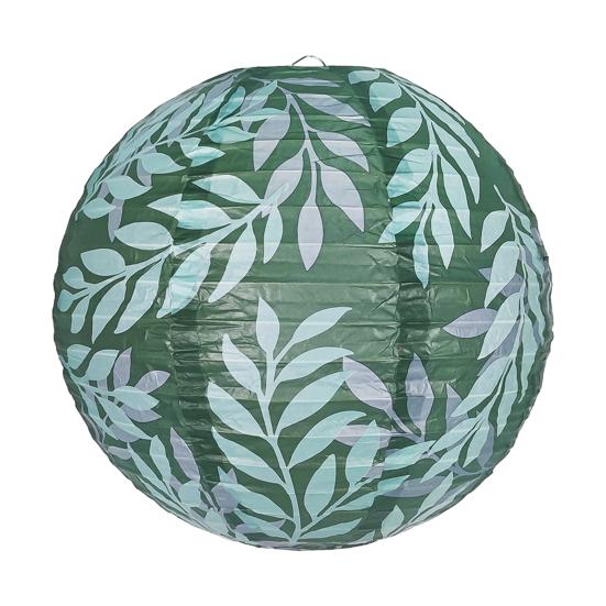 Китайские японские бумажные фонарики зеленые оливковые листья подвесные фонарики для бохо свадьбы дня рождения девичника декор