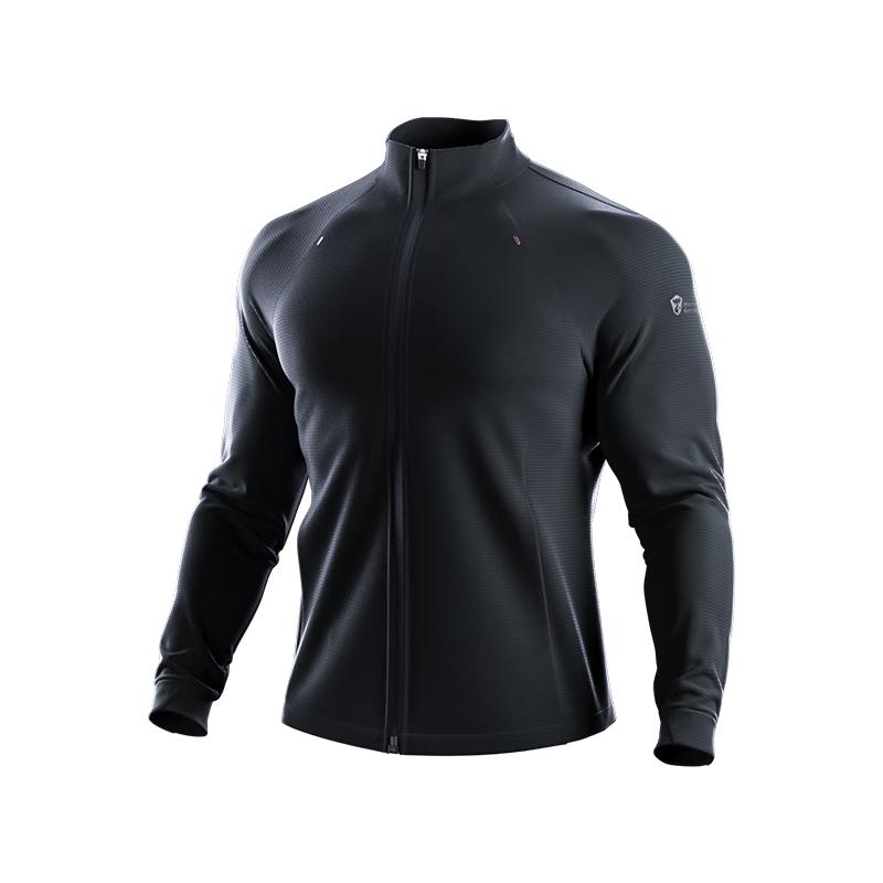 Monster Guardians Men's Infrared Warming Slim-Fit Stand-Collar Zip Jacket
