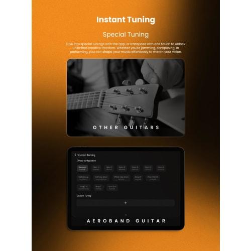 AeroBand Guitar, MIDI-контроллер в форме гитары для создания музыки (Включает сумку)