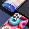 Macaron Ice Cream Cake Doughnut Cover Phone Case For iPhone 16 17 Air 15 14 Pro Max 16E Phone Case 13 Mini 12 11 7 SE 8 Print Pa