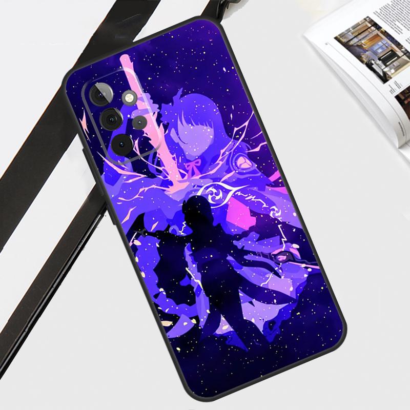 Чехол Genshin Impact Райдэн Сёгун для Samsung Galaxy A55 A35 A15 A56 A36 A26 A16 A06 A54 A34 A14 A12 A22 A32 A52 A13 A53