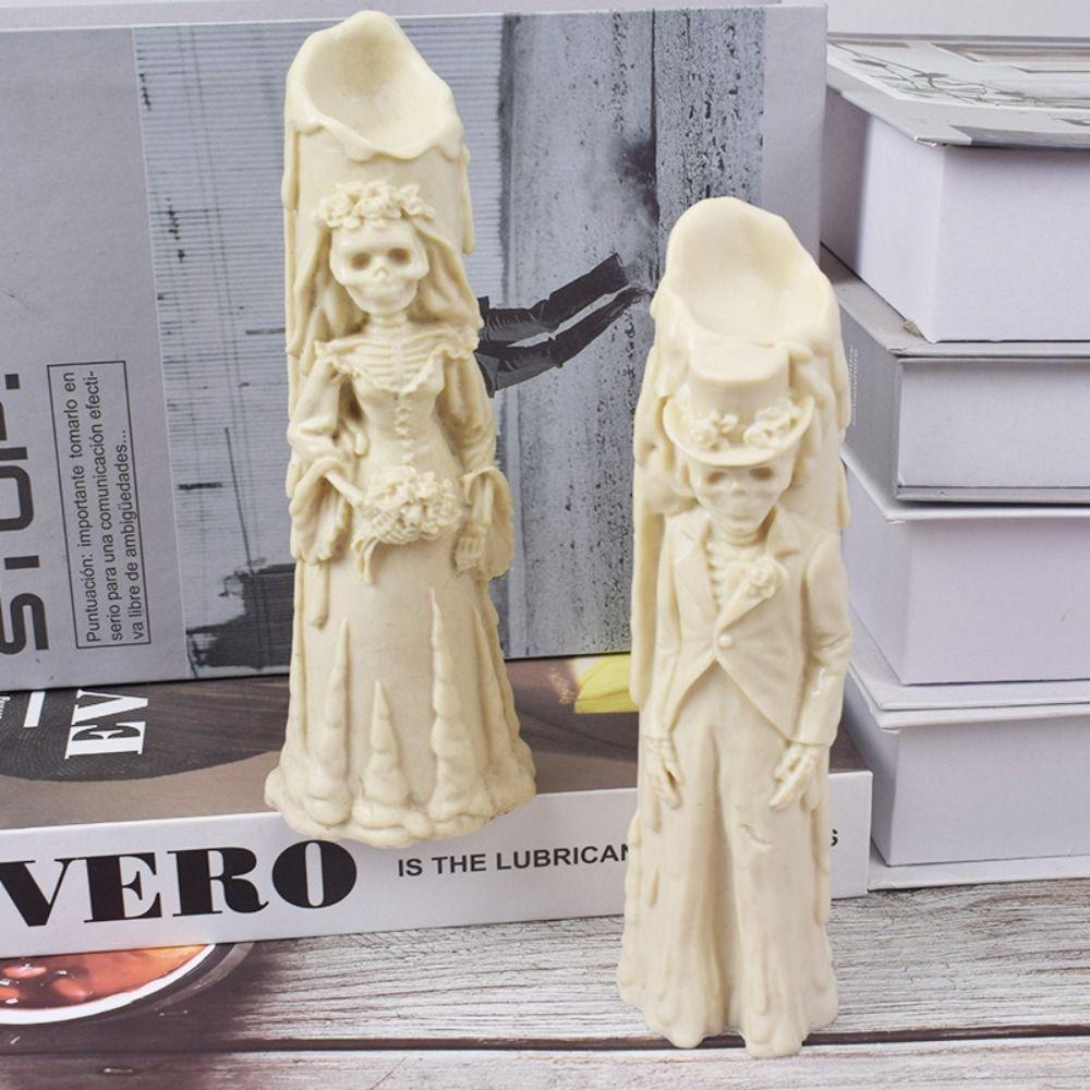 Многоразовая форма для свечи-призрака невесты, форма для свечи без запаха, форма для свечей из эпоксидной смолы, форма для призрака жениха, изготовление свечей