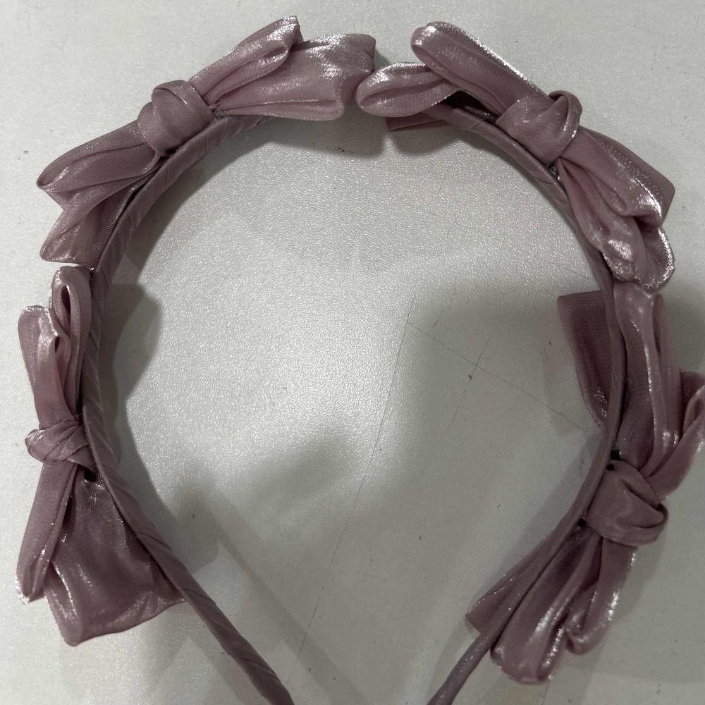 Головные уборы Женская повязка на голову Аксессуары для волос Шелковая повязка для волос Аксессуары для волос Бант Повязка для волос Дамы