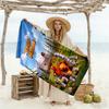 Grizzy & Lemmings Personalized Text Beach Towel Quick-Dry Soft Microfiber Suitable for Swimming Gym Camping Yoga Vacation