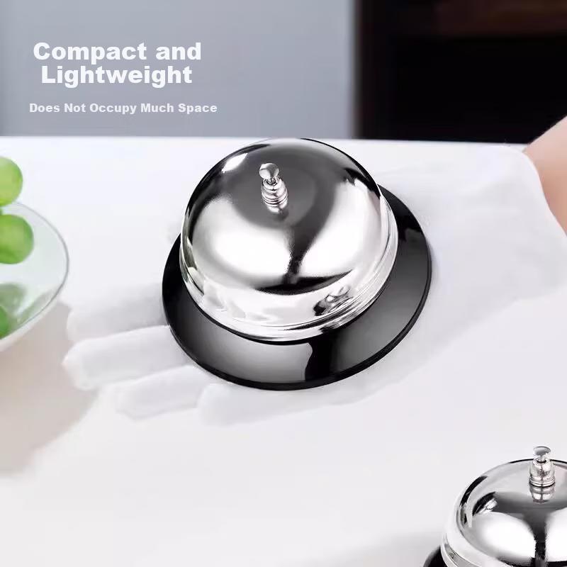 Jingmao Stainless Steel Food Call Bell, Dining Bell, Ringing Device, buzzer for Bar And Pet, Table Bell