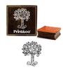 Printtoo Designer Tree Pattern Craft Textile Square Wooden Rubber Stamp Scrap-booking-2 X 2