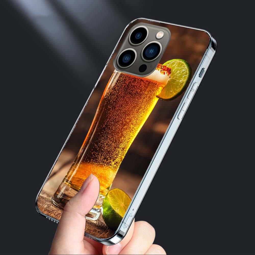 Свежее холодное пиво Чехол для телефона Для Iphone 16E 15 Pro 14 Plus 17E 16 17 Pro Max Air 11 12 13 Mini Ударопрочный Capa Милый Чехол TPU