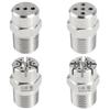 1/4" BSP Male Thread 304 Stainless Steel Spraying Nozzle Washing Sprinkler Head Round Head for Washing Cleaning Cooling