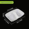 Disposable Multi-Compartment Food Containers with Lids