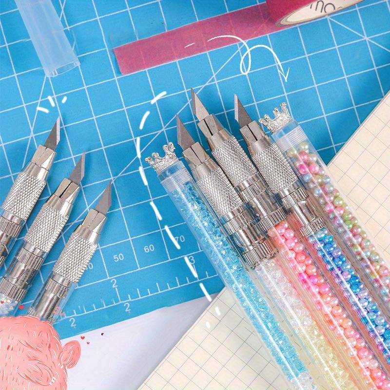 Kawaii Crown Bubble Utility Knife Милый острый нож-ручка DIY Резак для бумаги Наклейки Конверты Открывалка Офисные режущие инструменты