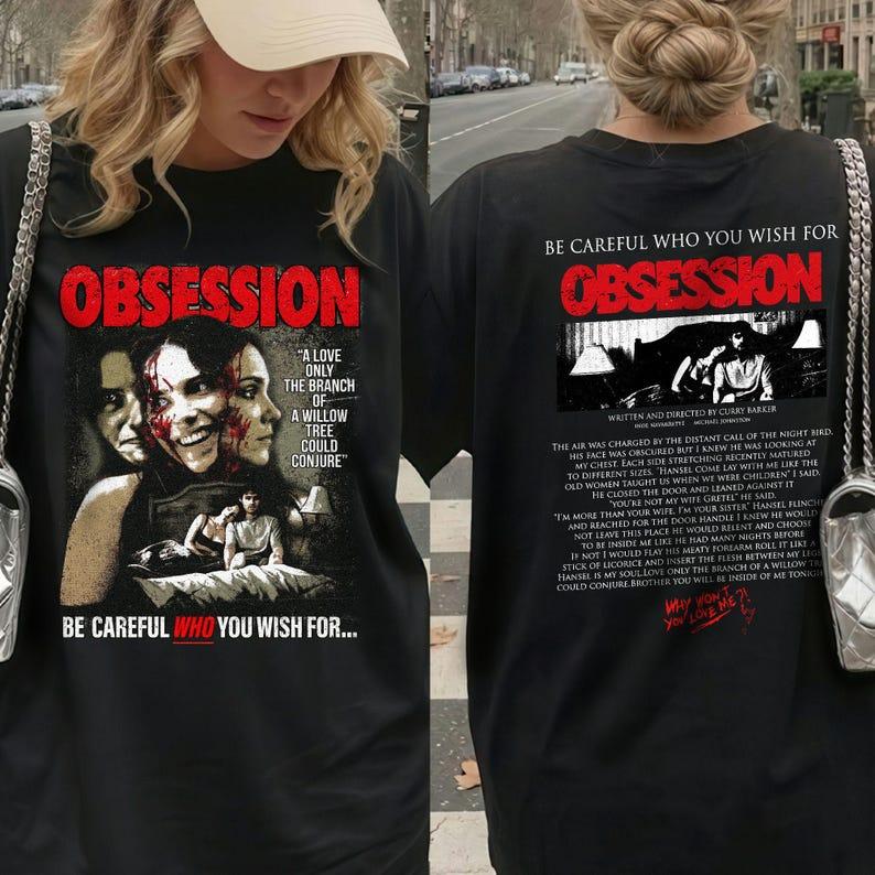 Summer Hot Sale Obsession 2026 Horror Movie Curry Barker Vintage T-shirt Y2K Men Women Harajuku Hip Hop Punk T-shirt Casual Loose Crew Neck Summer Top