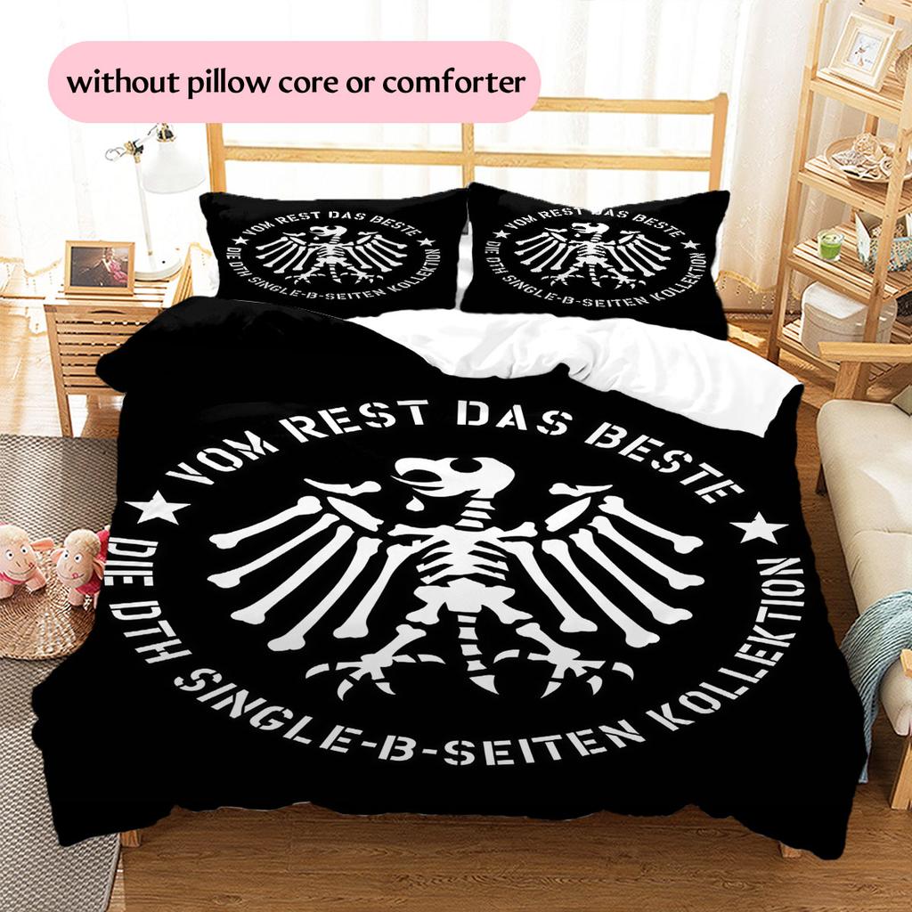 Die Toten Hosen Pattern Bedding Home Decoration Birthday Gift ( 1 duvet cover + 2 pillowcase, without core),fan merchandise.