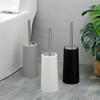 Long Handled Stainless Steel Toilet Brush Holder Set Standing Stand Toilet Brush Cleaning Brush