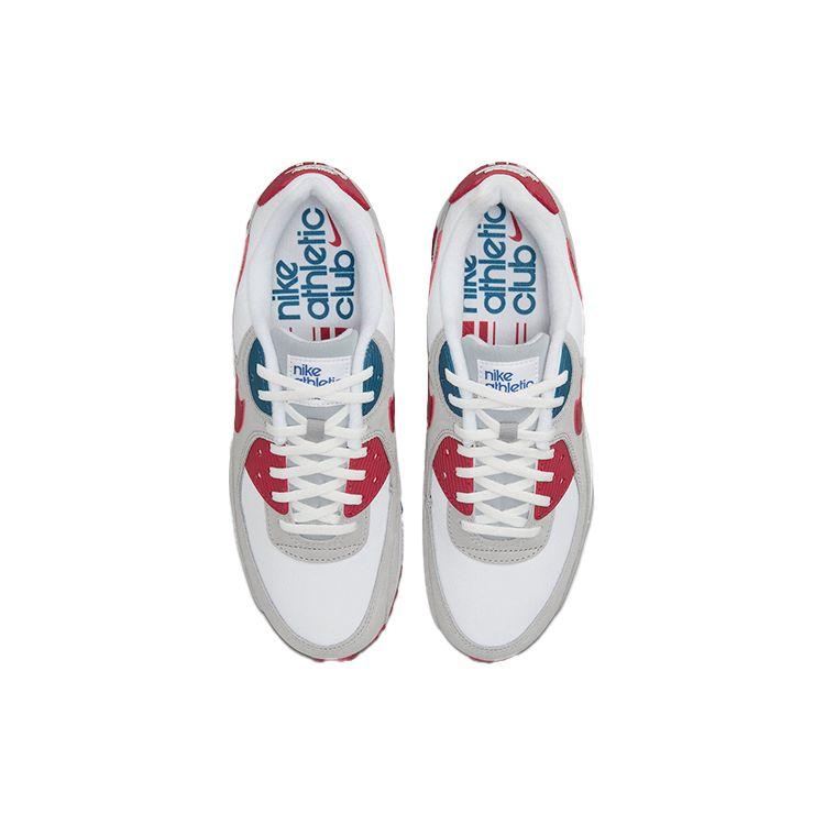 Nike Кроссовки Air Max 90 Athletic Club - University Red Мужские Белый Светло-Дымчато-Серый DQ8235-001