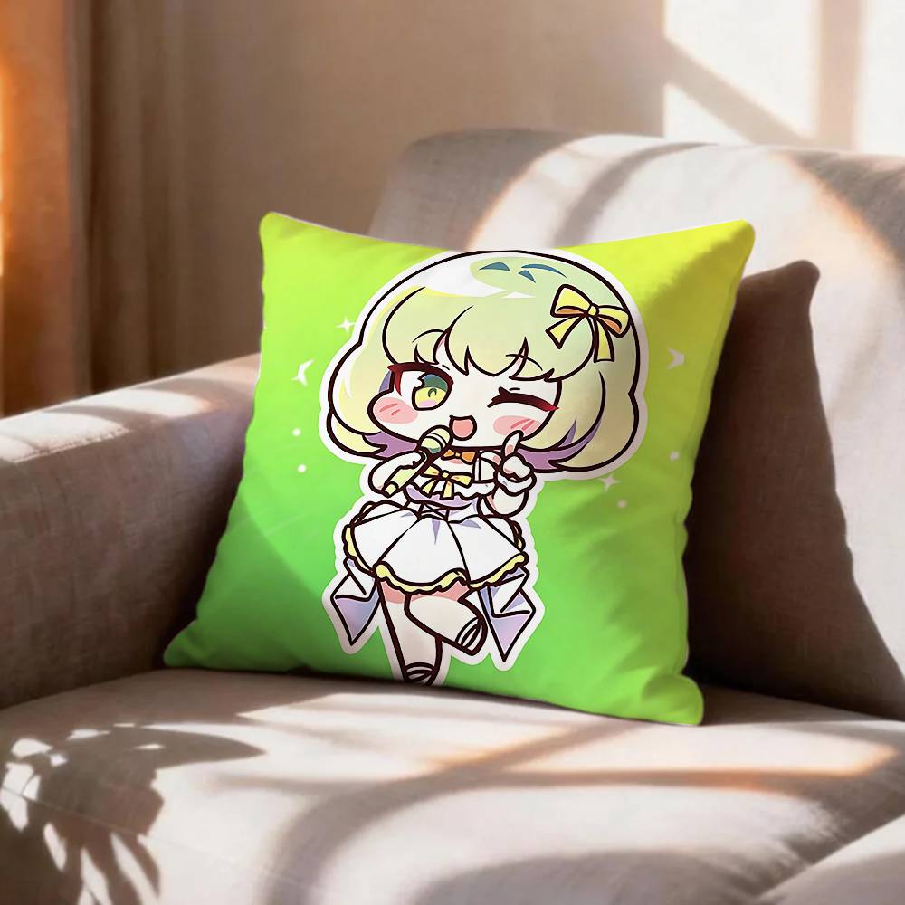 LOVELY TTrickcal Chibi Go GGame Pillow Case Pattern Printed Pillowcase For Living Room Sofa Cushion Cover