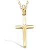 [J9530] - Gold Plated 'Cross' Pendant - 18x10 Mm