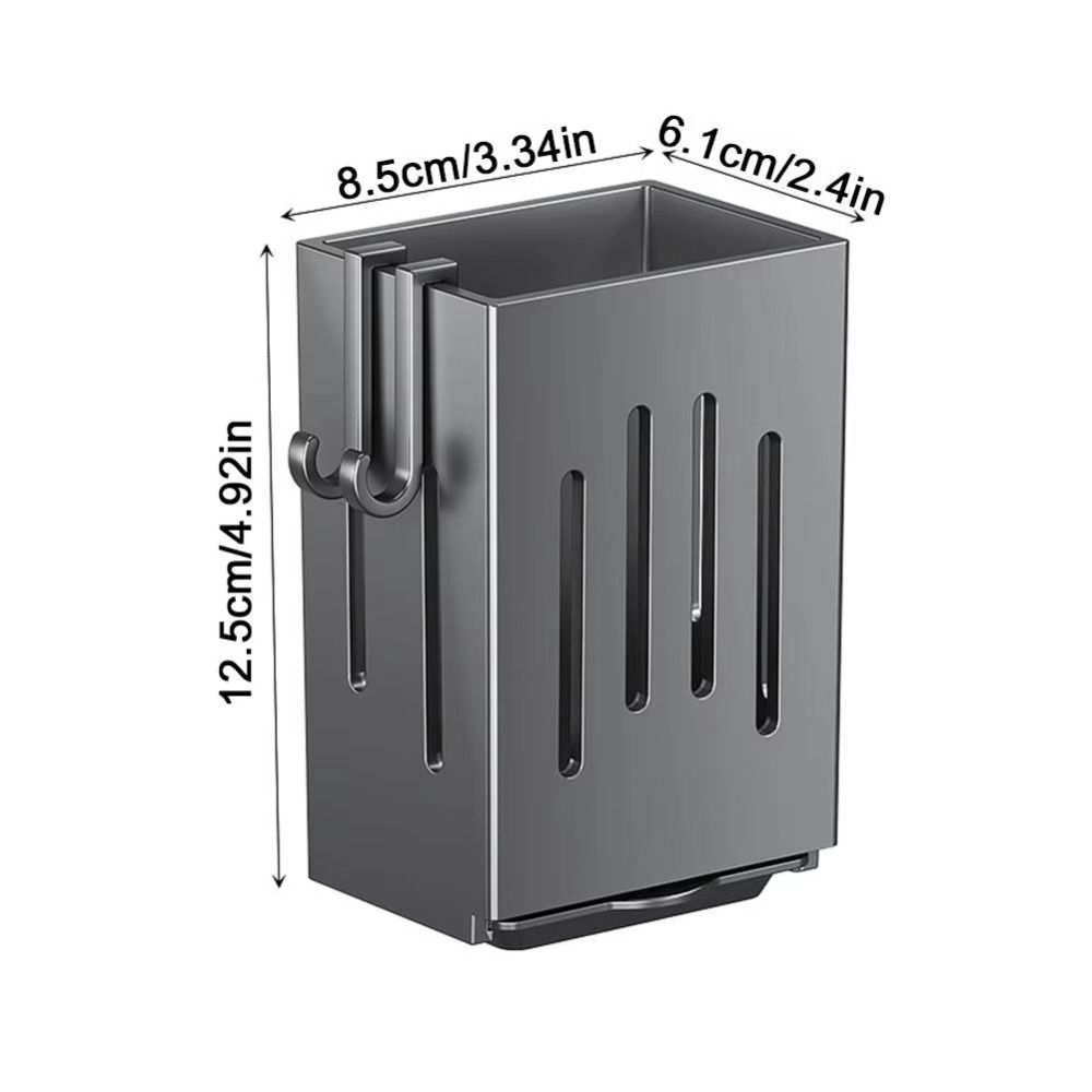 Wall-Mounted Chopstick Holder Draining Spoon Fork Storage Rack Durable Tableware Organizer