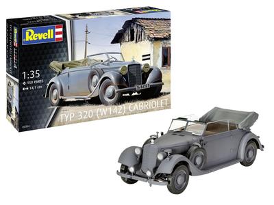 Revell Germany Немецкий кабриолет типа 320 Пластиковая модель 03354 1/35 (W142) (Машина)