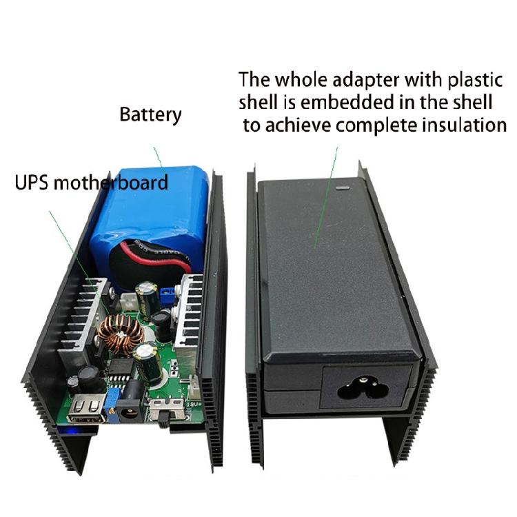 for Smart UPS USB 5V+5.5x2.5mm 12V 15V 19V 24V Adjust Uninterruptible Power Supp