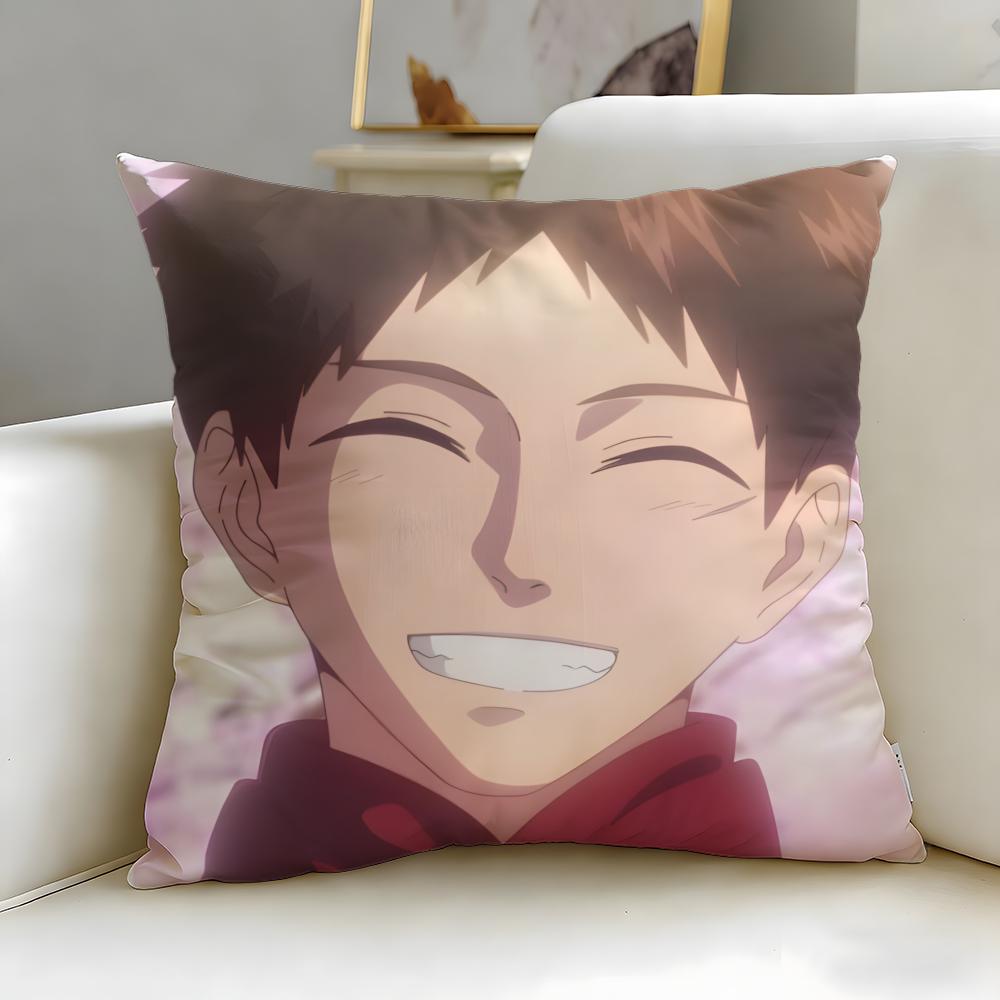 Malevolent Spirits Mononogatari Cushion Cover Soft EasyWash Pillow Case Versatile for Couch Bed Travel and Office