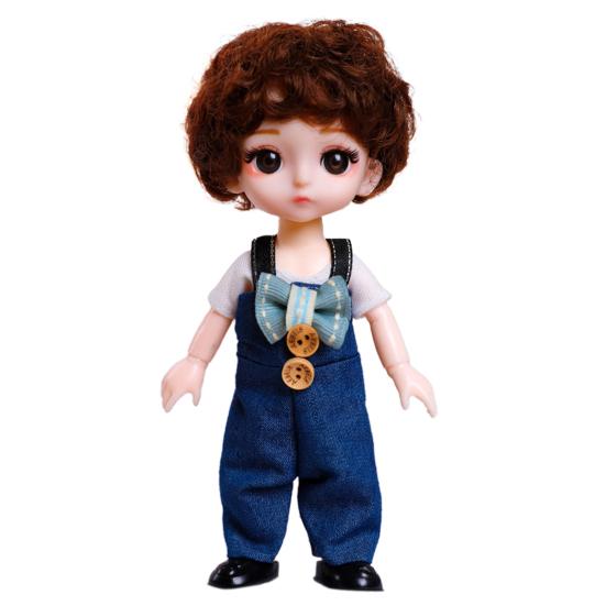 Игрушка для кукол 6 дюймов Изысканный Прост в уходе Удобный на ощупь 44204 Кукла с большими глазами для развлечений