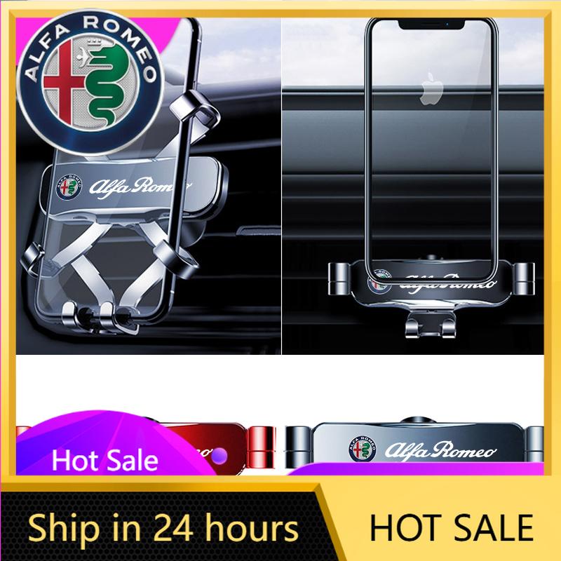 Car Stickers For Alfa Romeo Gravity Bracket Mute Not Block Air Vent Mounts Car Accessory For Alfa Romeo Giulietta GT 159 147 156
