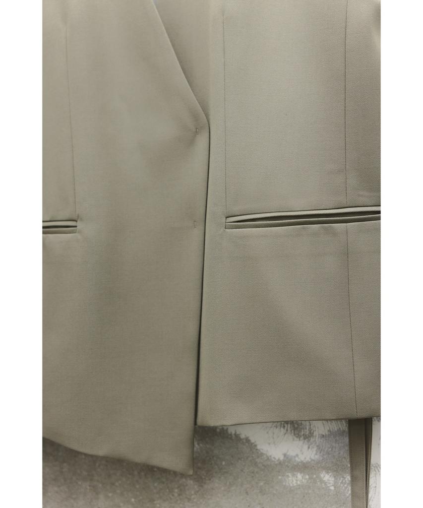 Youth Oversized Tailored Vest - Light Green