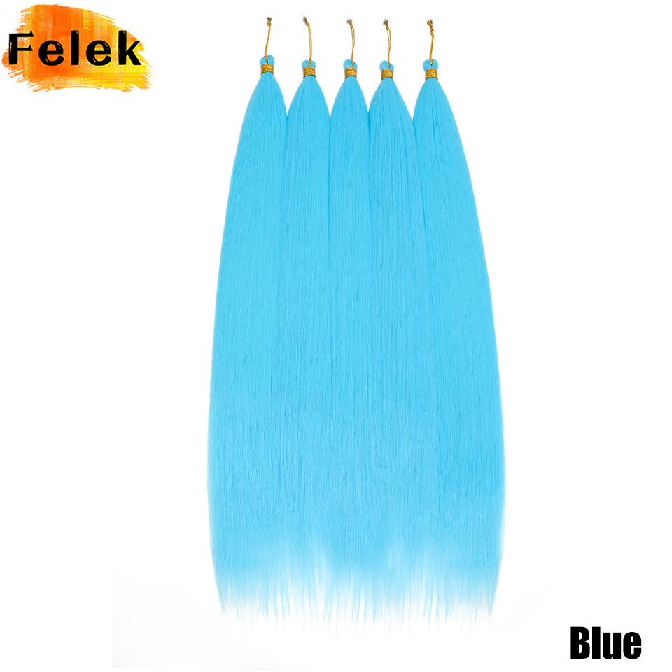 Bone Straight Crotchet Braids Hair Extensions 3Pcs Synthetic Ariel Straight Pony Hair Bundles 30 Inch Ombre Blonde Braiding Hair