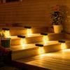 New LED Solar Deck Light IP65 Waterproof Wireless Installation Solar Wall Lamp Color Changing LED Wall Lamp Fence Lighting