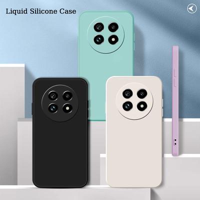 Жидкий силиконовый чехол для Realme 13 Pro Plus 12Plus 12 Pro 12X матовый оригинальный жидкий противоударный прямой край ультратонкий защитный мягкий чехол