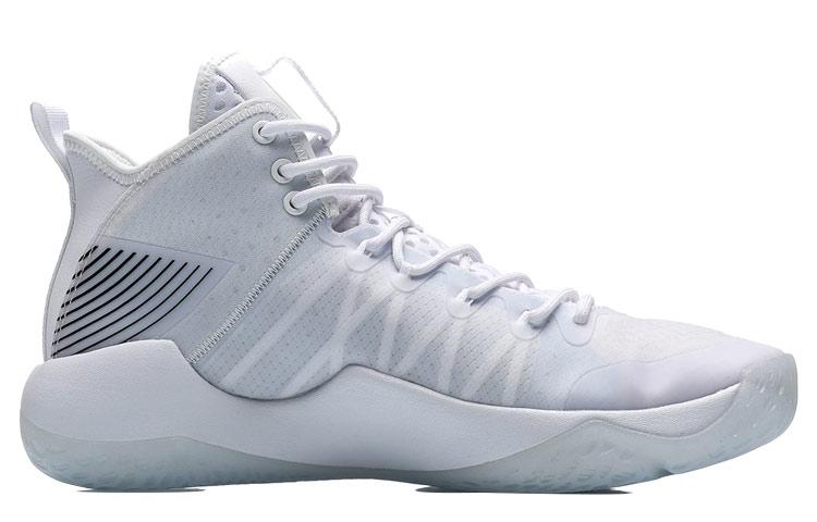 Men's Sneakers Li-Ning Combat Hi Basketball Shoes Men's Mid-top White/Black