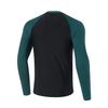 Li Ning Swimming Series Letter Round Neck Pullover Long Sleeve Swimsuit Men Swimsuit Balm-Green Black ASLT085-3
