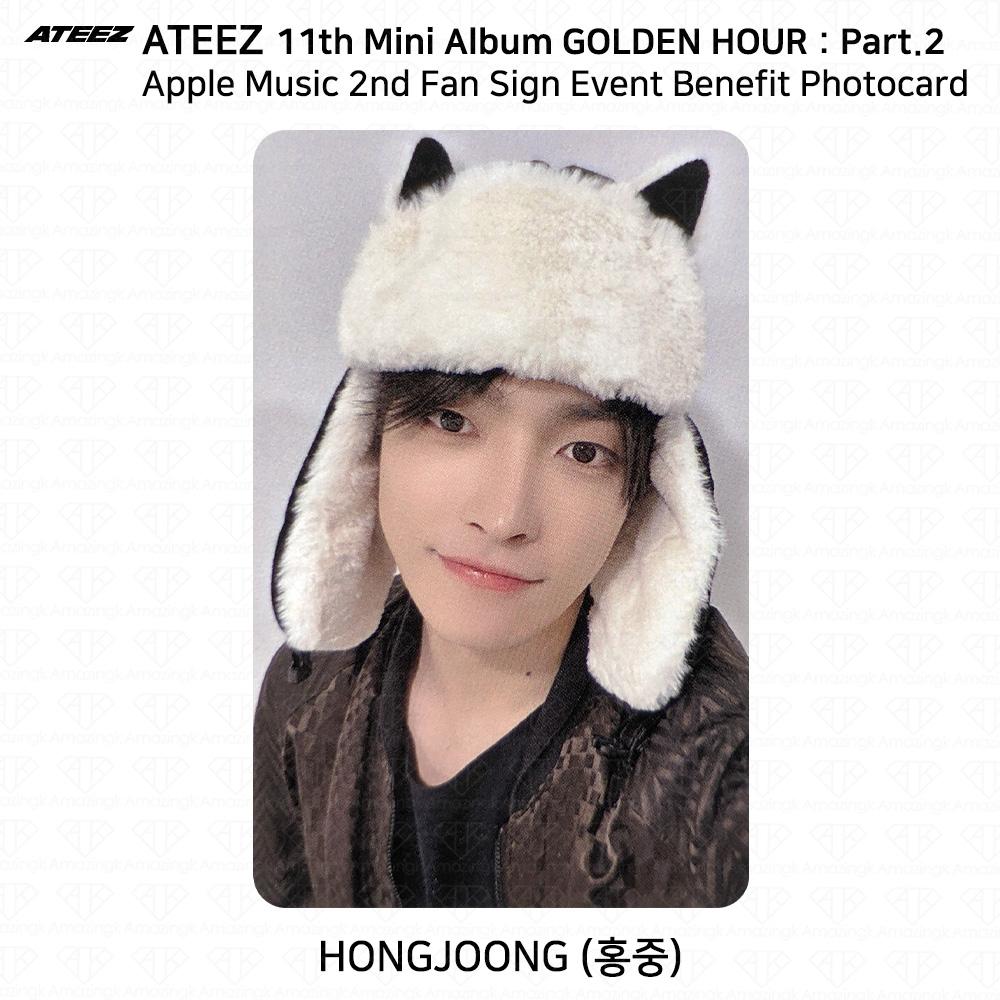 ATEEZ Golden Hour Part.2 2nd Fan Sign Event Фотокарточка Apple Music