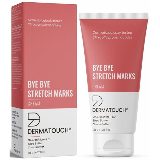 DERMATOUCH Bye Bye Stretch Mark Cream for Pregnancy To Reduce Stretch Marks & Scars | With Shea Butter & Cocoa Butter | 125G