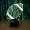 Rugby 3D Illusion LED Touch Lamp Colorful Touch Night Light Bedroom
