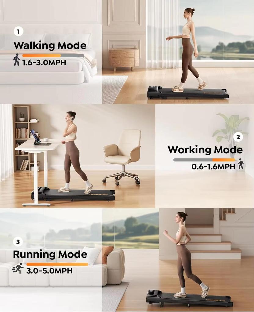 HM3 treadmill walking Mat 2 in 1 Folding Mat for Home and Office Treadmill With remote control 5MPH Maximum load bearing 265KG Home Treadmill