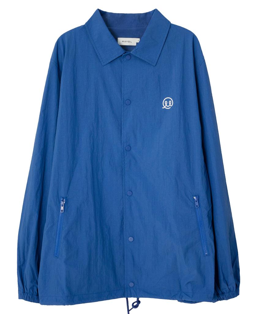 Mayol Lettering Print Coach Jumper_Blue