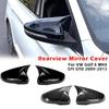 2Pcs Car Door Side Mirror Covers Sides Rearview Cover For VW Volkswagen Golf 6 MK6 GTI GTD 2009-2013 ABS Auto Accessories