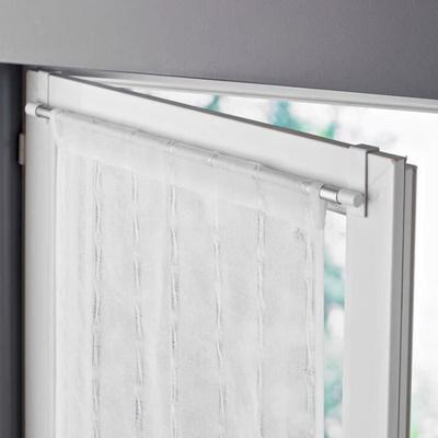 Карниз для штор - SHOP-STORY - Набор из 2 штук - Раздвижной 60-105 см - Установка без сверления - Цвет Серый