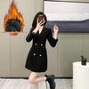 2025 Women's Autumn/Winter Slimming Plus Size Thickened Suit Dress Jacket