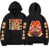 Толстовки с капюшоном Anime Demon Slayer Kimetsu No Yaiba Rengoku Kyoujurou Graphic Hoodie Unisex Fashion Clothing Harajuku Casual Loose Sweatshirts