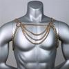 Men Body Chest Chain Gay Sexy Jewelry Punk Metal Bikini Harness Festival Accessories Party Rave Goth Sexy Belly Body Chain Gift