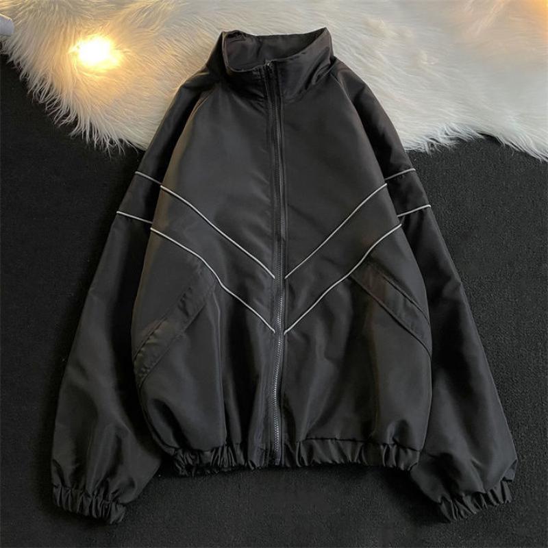 Harajuku Vintage Jacket Women Gorpcore Oversized Y2k Streetwear Track Jackets Windbreakers Gothic Outdoor Causal Coats