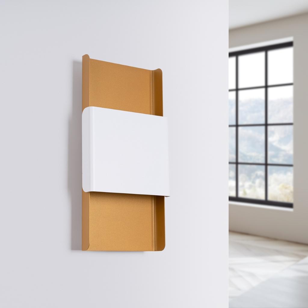 Durlin gold/white wall lamp