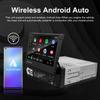 Универсальная 7-дюймовая выдвижная автомагнитола 1 DIN Авторадио Беспроводной Carplay Android Auto WIFI GPS-навигация Выдвижной HD-экран