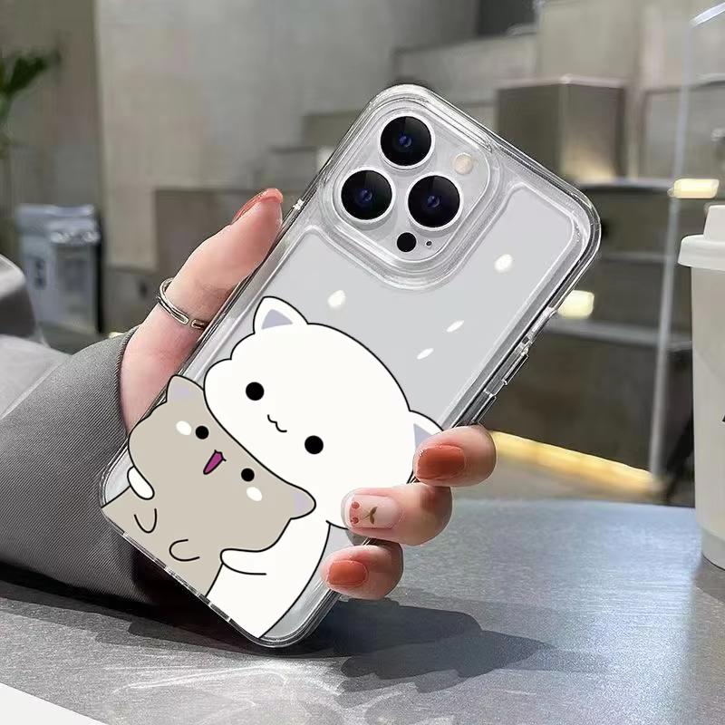 Cute Animal Cat Pattern Phone Case For Xiaomi Mi 15 T Pro 14T 13T 12T Mi 17 Pro 15 14 13 12 11 Lite 5G Clear Bumper Cover