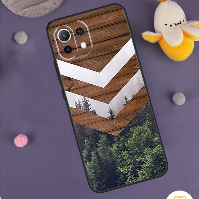 Чехол Forest Geometry Wood Nature для Xiaomi 15 Ultra 14 13T 14T 15T 17 Pro Max POCO F8 Ultra F5 F6 F7 X5 X6 X7 Pro