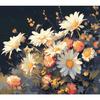 Корзина с цветами ромашки, картина по номерам для взрослых, наборы масляных красок «сделай сам», в рамке 40x50 см, холст, декор для гостиной, стены