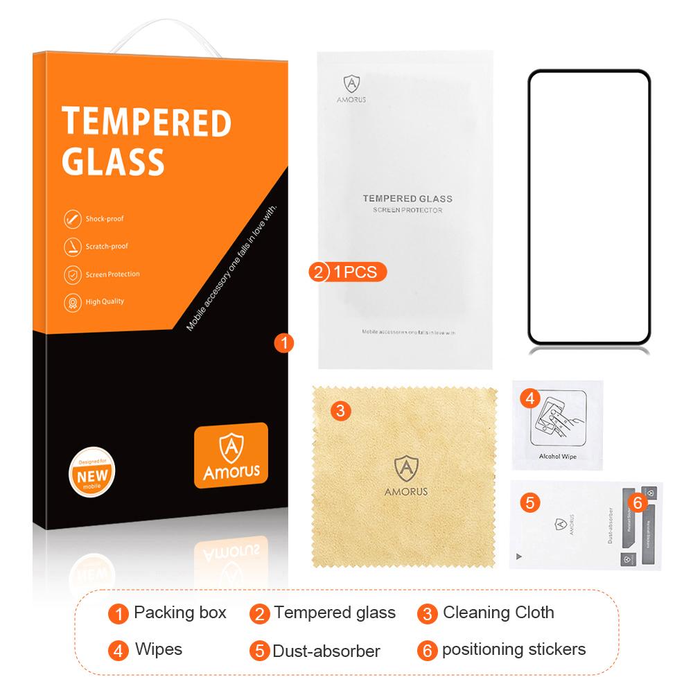 AMORUS For Motorola Moto G86 5G/G86 Power 5G Screen Protector Anti-Shatter Tempered Glass Film